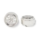 (image for) STAFFS77 Eight Spoke Aluminum Wheels Silver 15.8 x 8.5mm (x2)