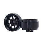 (image for) STAFFS161 Classic Deep Dish Aluminum Wheels Black 15.8 x8.5mm (x2)