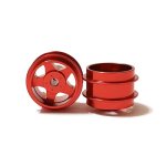 (image for) STAFFS18 Five Spoke Aluminum Air Wheels Red 15.8 x 10mm (x2)