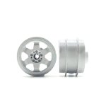 (image for) STAFFS205 Six Spoke Aluminum Air Wheels White 15.8 x 10mm (x2)