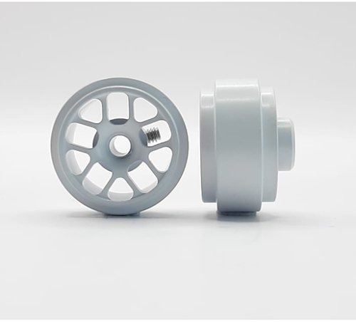 (image for) STAFFS222 Hyper Aluminum Wheels White 15.8 x 8.5mm (x2)