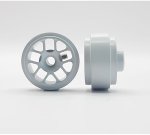 (image for) STAFFS245 Hyper Aluminum Wheels White 16.9 x 8.5mm (x2)