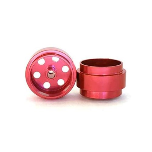 (image for) STAFFS28 Bullet-Hole Aluminum Wheels Red 15.8 x 8.5mm (x2)