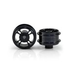 (image for) STAFFS45 Four Spoke Aluminum Air Wheels Black 15.8 x 8.5mm (x2)