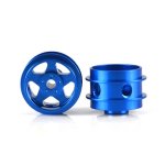 (image for) STAFFS50 Five Spoke Aluminum Air Wheels Blue 15.8 x 10mm (x2)