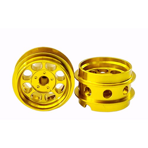 (image for) STAFFS85 Eight Spoke Aluminum Air Wheels Gold 15.8 x 10mm (x2)