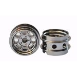 (image for) STAFFS88 Eight Spoke Aluminum Air Wheels Grey 15.8 x 10mm (x2)