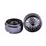 (image for) STAFFS91 BBS Style Aluminum Wheels Dark Grey 16.9x8.5mm (x2)