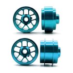 (image for) STAFFSLTBLUE Hyper Front and Rear Wheels Set (15.8) Light Blue - Special for UK Slot Car Show (2 + 2)