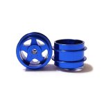 (image for) STAFFS17 Five Spoke Aluminum Air Wheels Blue 15.8 x 10mm (x2)