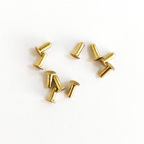 (image for) Sideways SWBE/17 Brass Eyelet 3.3mm-1.7mm diameter-4.9mm length