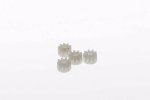 (image for) Scalextric W8100 Inline Pinion 9T, White, 4/pk