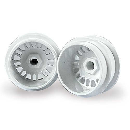 (image for) STAFFS114 BBS Style Deep Dish Aluminum Air Wheels White 15.8x10mm (x2)